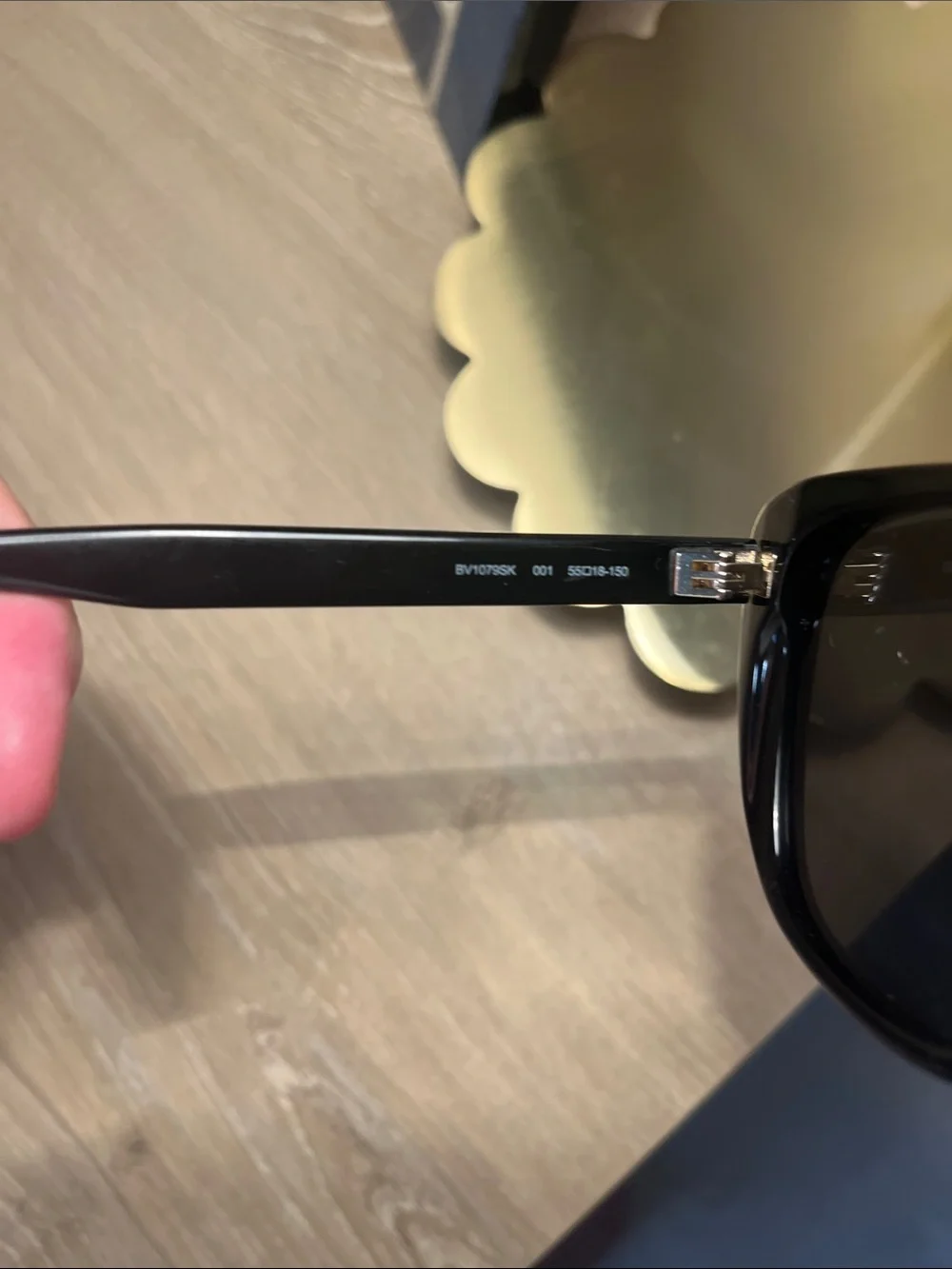 Bottega Venetia Classic Black Oversized Sunglasses (authentic)